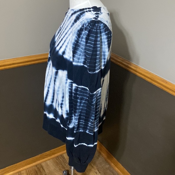 Who what wear navy blue & white tie dye crewneck sweatshirt size XL - Picture 4 of 7